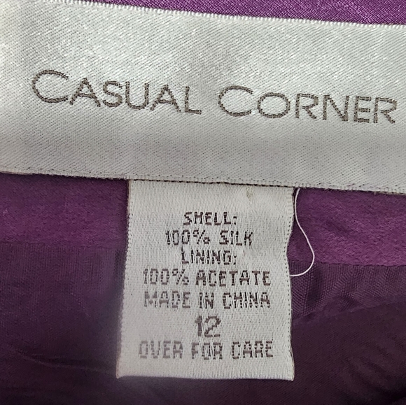 Vintage Y2K Silk Slip Dress Purple Maxi Midi Black Rose Spaghetti Strap Size 12 - Picture 10 of 11